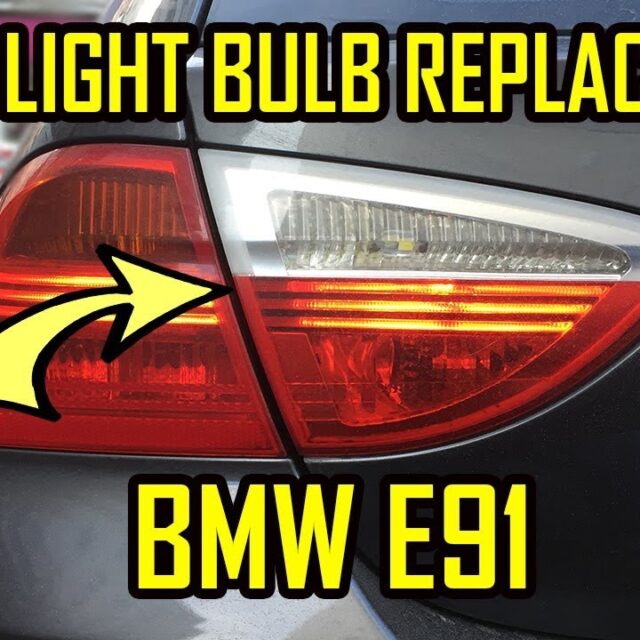 Tail Light Bulbs Replacement Inner / Trunk BMW E91