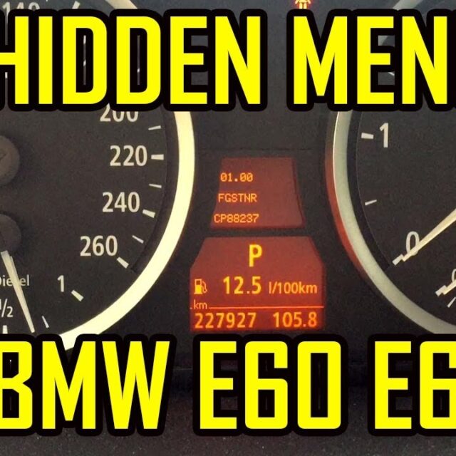 Hidden Menu BMW E60 E61