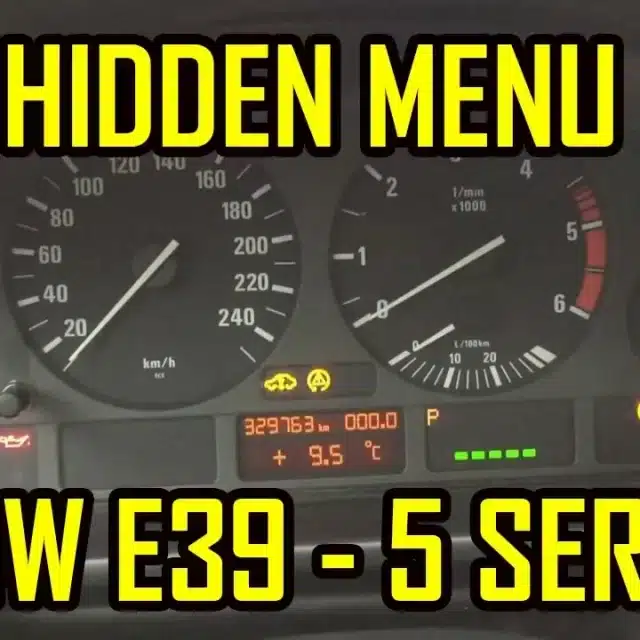 Hidden Menu BMW E39 All Codes