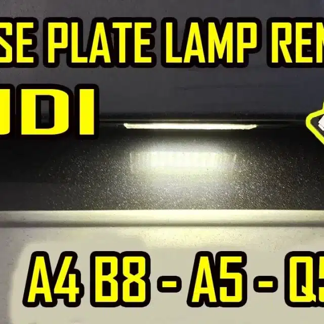 License Plate Lamp Replacement Audi A4 B8 A5 Q5 TT