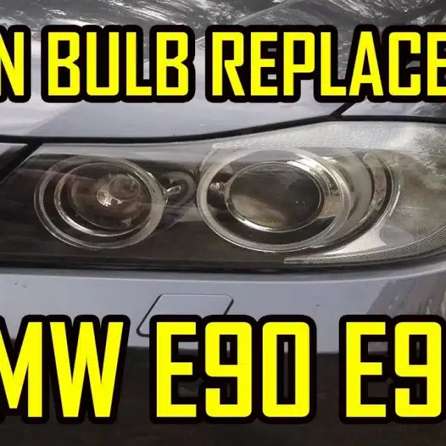 Xenon Bulb HID Replacement Without Removing the Wheel BMW E90 E91