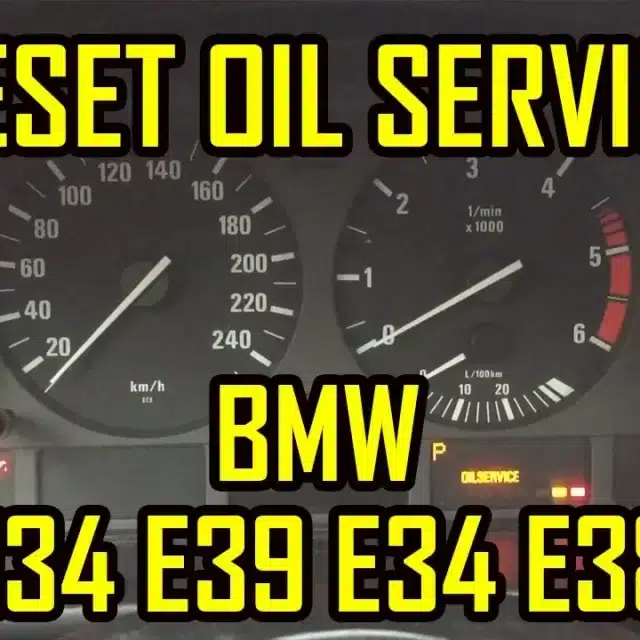 Reset Oil Service Inspection BMW E36 E39 E34 E38 E53