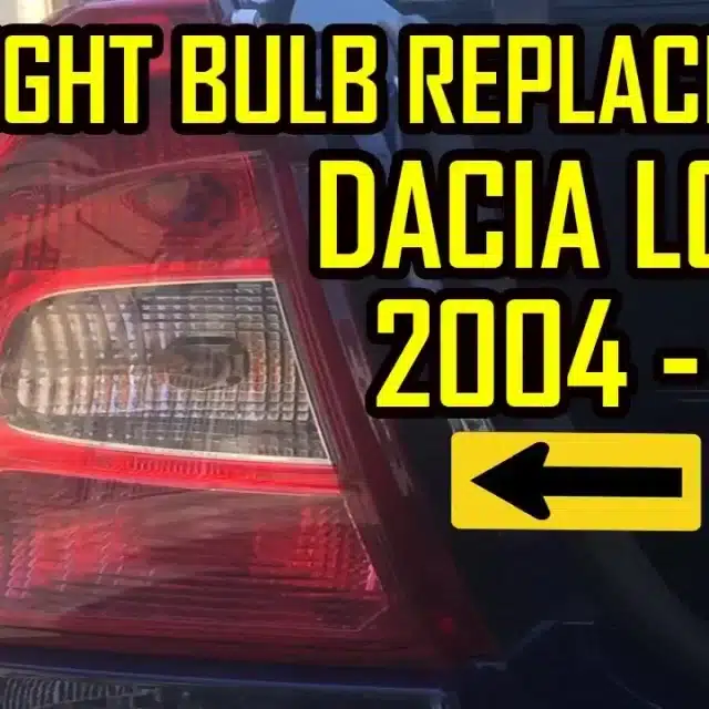 Tail light bulb replacement Dacia Logan 2004-2011