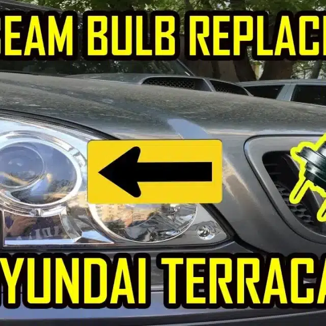Low Beam Bulb Replacement Hyundai Terracan