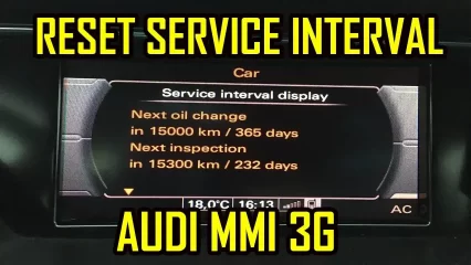 Reset Service Interval Audi A1 A4 A5 A6 A7 A8 Q3 Q5 Q7 MMI 3G